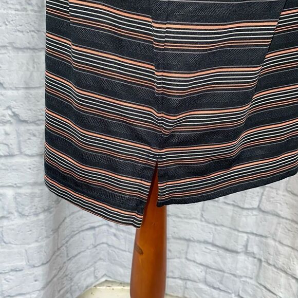 Under armour short sleeve 3 button polo black w/orange white stripes sz XXL men - Picture 5 of 9